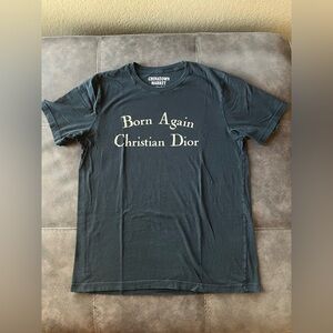 Chinatown Market Black 'Born Again Christian Dior' Graphic Tee